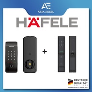 HAFELE GL5700 METAL GATE DIGITAL DOOR LOCK + HAFELE PP8100 FIRE RATED TIMBER PUSH PULL DIGITAL DOOR 