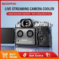 SOONPHO SP-A8 Camera Cooling Fan for Sony Canon FUJI A7M4 ZVE1 A6700 A7C2 ZVE10 ZV1 R5 90D XS10 XT4 