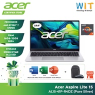 Acer Aspire Lite 15 AL15-41P-R4DZ (AMD Ryzen 7-5700U/16GB-32GB RAM/512GB SSD/15.6FHD/Office/W11/2 Ye