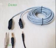 New 6.35mm to 3.5mm audio jack over LAN cable, default 10m. 300m max. Original.