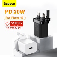 Baseus  20W Super Si USB Charger EU Plug For iP 12 Pro Max Type C PD Fast Charging Portable Phone Charger