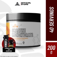 Agym Creatine Monohydrate Creatine Micronized Pure Creatine Halal Unflavored 200g (40Serving)