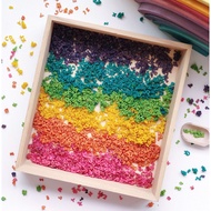 [SG Seller] The Tiny Trove Non-toxic Tastesafe 100% Food Grade Rainbow Colour Sensory Alphabet Pasta