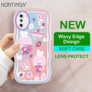 เคส Hontinga สำหรับ Samsung Galaxy Note 20 Ultra Note 10 Plus 5G 4G Note 8 Note 9 Note 10 Lite เคสใสลายการ์ตูนเมโลดี้เคสยางซิลิโคนนิ่มลายหยักเคสด้านหลังเคสโทรศัพท์เคสนิ่มสำหรับเด็กผู้หญิง