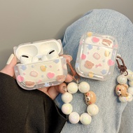 Cute Bear AirPods Pro 2 Case, Soft AirPods 1/2 Case, Transparent AirPods 3 Case