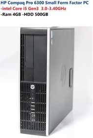 HP Compaq Pro 6300 Small Form Factor PC -intel Core i5 Gen3  3.0-3.40GHz -Ram 4GB -HDD 500GB