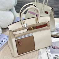 Birkin 30 Colormatic 奶油白 金扣 Swift U stamp