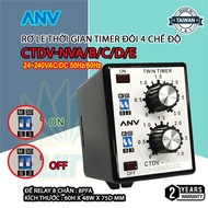 Double 4-mode Timer Time Relay CTDV-NVA/B/C/D/E
