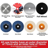 Mini Angle Grinder Saw Blade 76mm Cutting Disc Tile Wood Metal Grinding Wheel 10mm Inner Hole Powerf