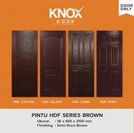 Pintu Kayu HDF Series Brown - KNOX Door Only