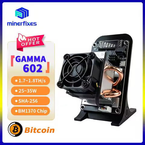 Bitaxe 602 Gamma Upgrade Cooler Bitcoin Miner 1.7TH/s 35W SHA256 BM1370 Asic Chip Lottery Crypto Min