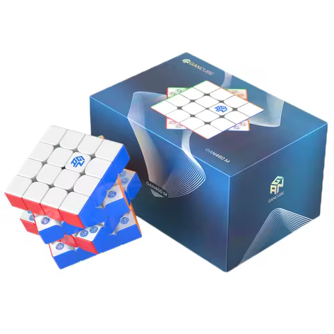New GAN 460M V2 UV 4x4 Magnetic Cube GAN 4x4 M V1 Magic Speed Cube Stickerless Professional Fidget T