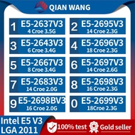 Intel Xeon E5-2637V 3 CPU E5-2643V3 E5-2667V3 E5-2683V3 E5-2698BV3 E5-2695V3 E5-2696V3 E5-2697V3 E5-2698V3 E5-2699V3 E5-4620v3 E5-4650v3 E5-2687wv3โปรเซสเซอร์ LGA 2011-3สำหรับ X99