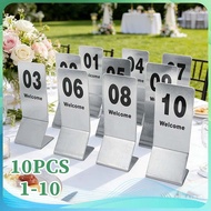 No. 2-Sided Display Table Number Restaurant Table Number Cafe Number Standing Aluminum Table Number