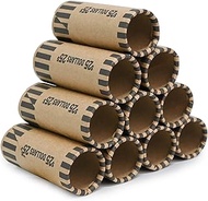 L LIKED 49 PCS Preformed Coin Wrappers Rolls-Dollars…