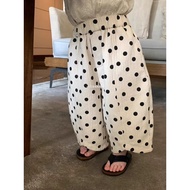 Kindergarten Baby Polka Dot Casual Pants Girls Spring Summer Fashion Pants Children 9-point Pants
