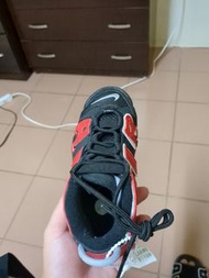 童裝 Nike Air More Uptempo High-Top Red 紅/Blue 藍色 GS Split Retro 復古 籃球鞋/運動鞋 (防滑/高筒/Thick Sole/Gift Recommend/減震) DM0017-001 (US 3½Y)