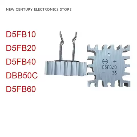 5pcs/lot D5FB10 D5FB20 D5FB40 DBB50C D5FB60 rectifier bridge