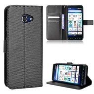for Kyocera Basio 4 Diamond Case KYV47 Wallet Cover Fashion Shockproof Stand Leather Case