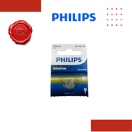 PHILIPS A76 LR44 Coin Battery 1.5 Volt cell button Bateri Batteri alkaline AG13 357 SR44SW