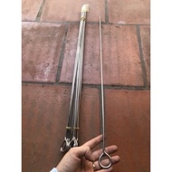 Stainless steel barbecue skewer