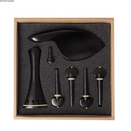 APPORTUNIAPY violin tailpiece Set, Ebony Material Complete Set Violin Accessory Parts Set, Professio
