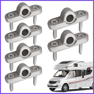 Eyelets For Awning Dropping 6X Metal Eyelets Replacement Roof Bar Brackets 8mm Diameter Multifunctio