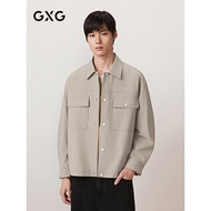 GXG Men's Clothing Shopping Mall Same Style Khaki Cargo Jacket Commuter Pocket Design Men's Jacket A