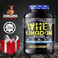 FREE GIFT -Muscle Kingdom Whey Kingdom 6.6Lbs/3Kg (84 serving) - Whey Protein,Halal,Recovery