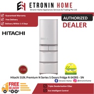 Hitachi 319L Premium N Series 5 Doors Fridge R-S42RS - SN