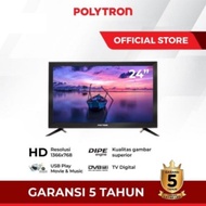 Polytron TV LED 24 Inch Digital 24V1853 HD TV Original PALEMBANG
