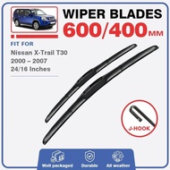 Front & Rear Wiper Blades Set For Nissan X Trail X-Trail T30 2000 – 2007 Windshield Windscreen Car A