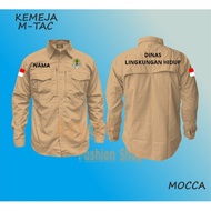 KEMEJA Living environment service uniform M tac shirt tactical shirt outdoor shirt field shirt proje