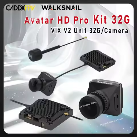 Caddx Walksnail Avatar HD Pro Kit 32G - 1080P 120fps 22ms 4km 6-25.2V Gyroflow Single Antenna 20×20/