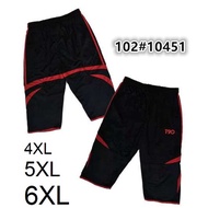 PLUS SIZE T90 MEN SHORTS MEN JERSEY 3/4 SHORT PANTS (SELUAR PENDEK SUKAN JERSEY LELAKI)