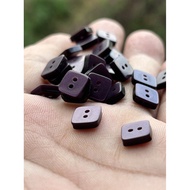 Purple Square Shirt Small Button 8 * 8mm Special-Shaped Button Recycled Pearlescent Effect High-End 