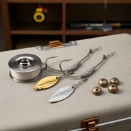 SKYBAITS 1 Piece Crank Hook With Spoon Sequins 2g 3g 4g 5g 7g 9g Add Weight Lure Twist Lock Barbed O