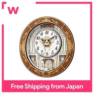 Seiko Clock wall clock 46.3 x 42.5 x 10.6cm natural wood 46.3 x 42.5 x 10.6cm electric wave analog clock, triple selection, melody RE580B