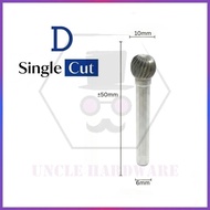 10x6mm Tungsten Carbide Burr 6mm Single Cut Double Cut Rotary Porting Tool Mata Porting Mata Korek H