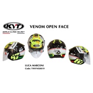 KYT Motorcycle Sunvisor Helmet LUCA MACRONI
