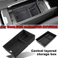 For Benz EQE Sedan/EQE-SUV/EQS Car Organizer Box Armrest Center Console Sundries Tray Accessories Hi