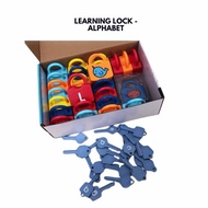 MOMMYHAPPY - ALPHABET LOCKS ABC - 26 ABC LOCK WITH KEYS | NUMBER 123 LOCK KEYS | 6 PCS FUN LOCK CAR 