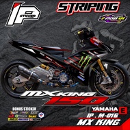 (cod) striping MX KING150(monster energy)- sticker striping variasi list yamaha MX KING150(monster e