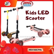 ⭐READY STOCK⭐ Scooter Skuter Adjustable and Foldable Kids Scooter Balance Tricycle 4-Wheels Scooter 