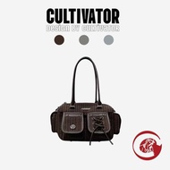 CULTIVATOR Beg Bowling Vintage Warna Kontras Berpadu Corak Kotak Boleh Sling/Crossbody 25x10x16cm Ri