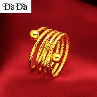 Cincin 916 Gold Ring Womens Spring Transfer Lucky Ring Jewelry