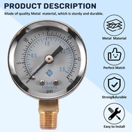 Pressure Gauge - 0 - 30 psi 0 - 2 bar Mini Dial gauge compressor meters hydraulic pressure gauge Gag