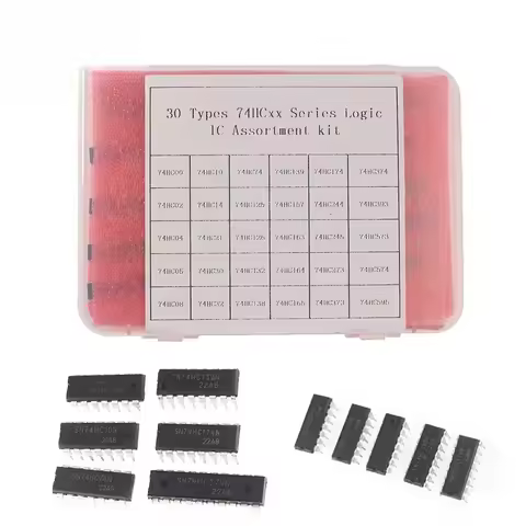 30pcs Logic IC Integrated Circuit 74HC Series Assortment Kit 74HC595 74HC573 74HC393 74HC00 74HC30 D