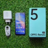 Handphone oppo reno5 5G 8/128gb second seken bekas murah