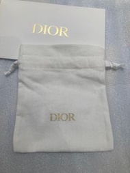 #23開學季Dior迪奧白色棉質束口袋袋15*12.5